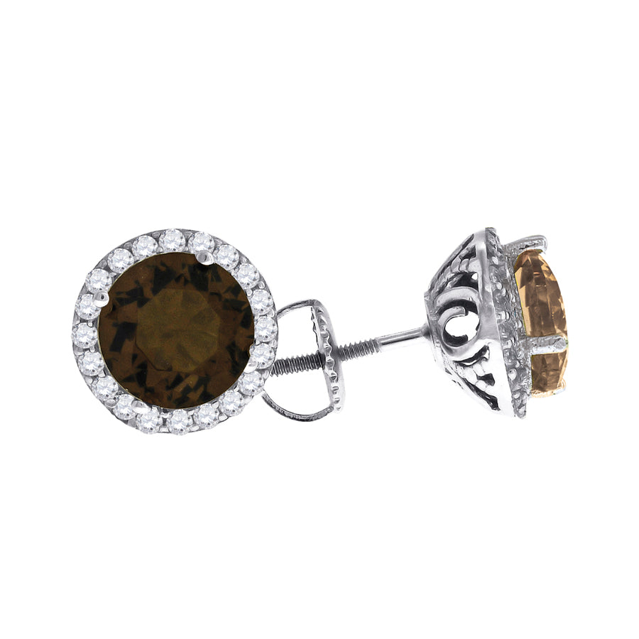 925 Sterling Silver Cz Earring