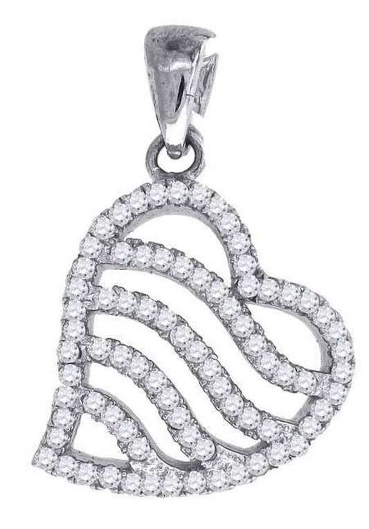 925-Cz Heart Pendant