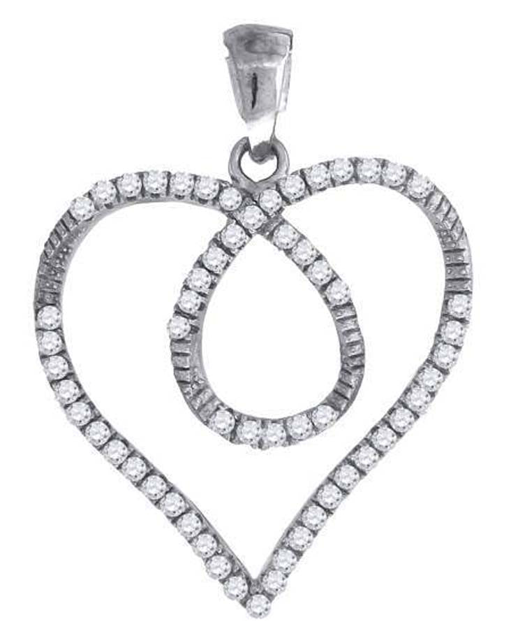 925-Cz Heart Pendant