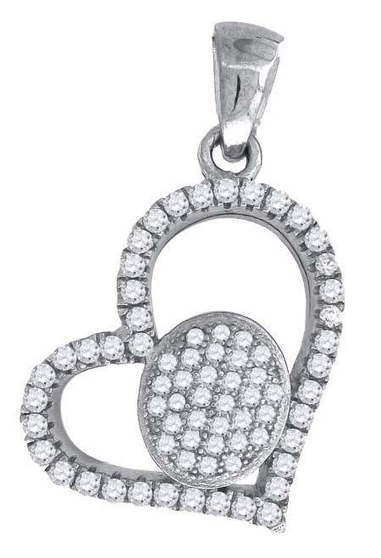 925-Cz Heart Pendant