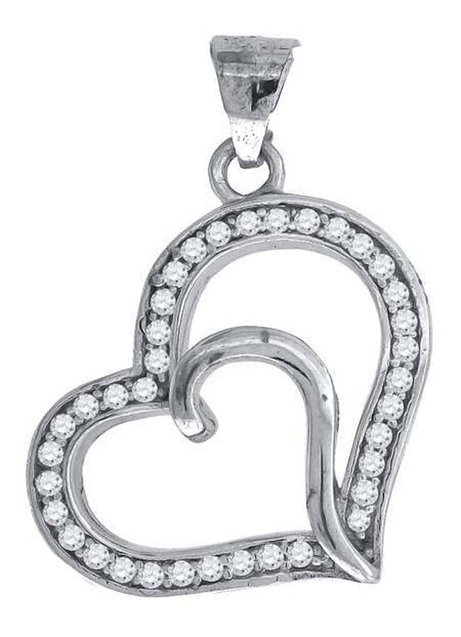 925-Cz Heart Pendant