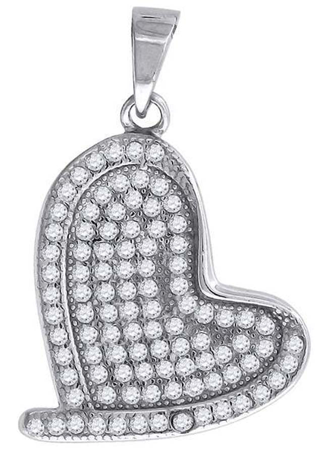 925-Cz Heart Pendant