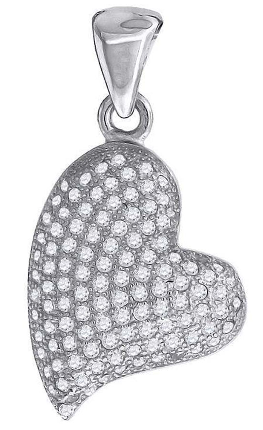 925-Cz Heart Pendant