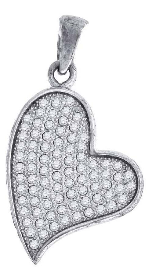 925-Cz Heart Pendant