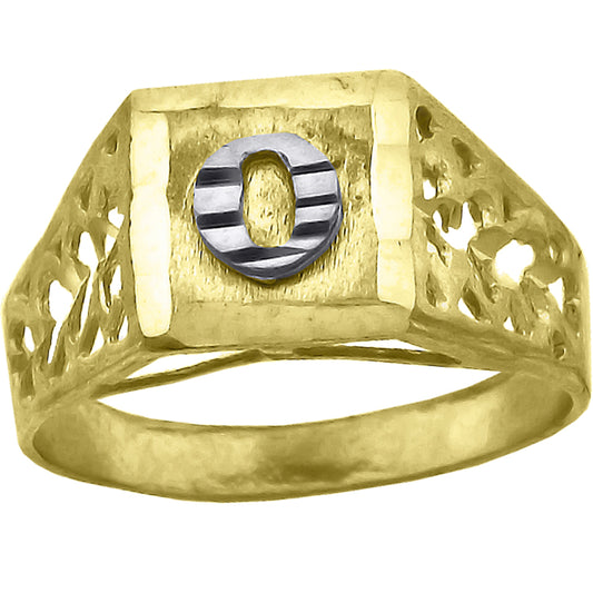 10Kt Initial Ring
