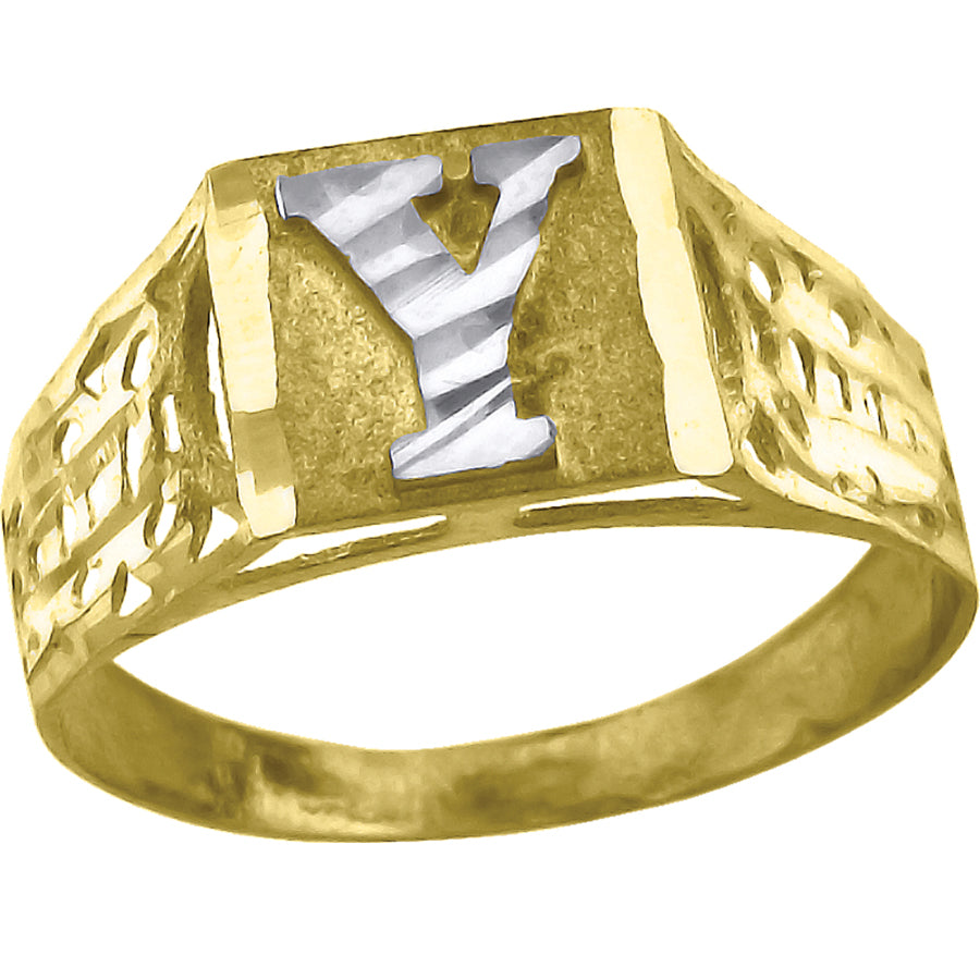 10Kt Initial Ring