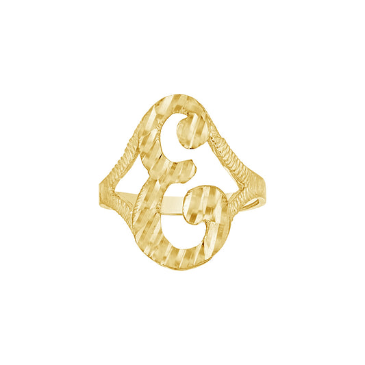 10Kt Initial Ring