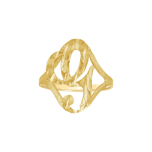 10Kt Initial Ring