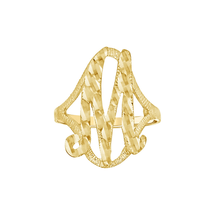 10Kt Initial Ring