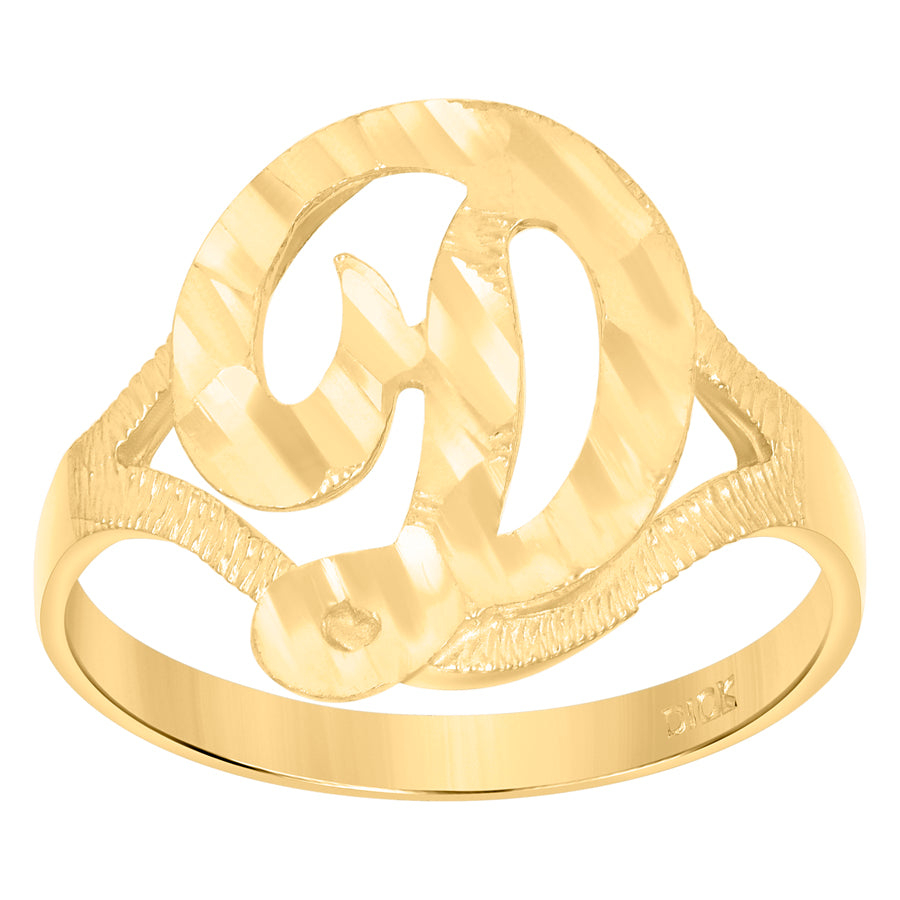 10Kt Initial Ring