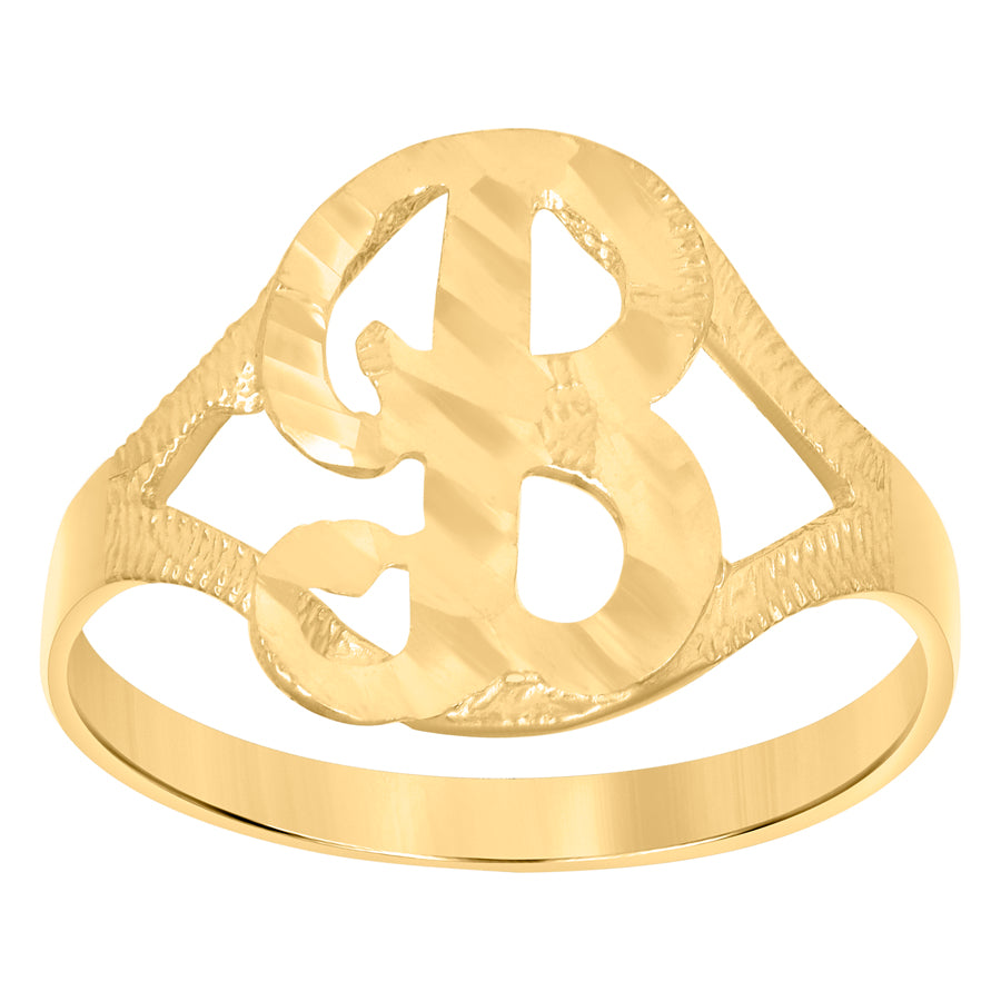 10Kt Initial Ring