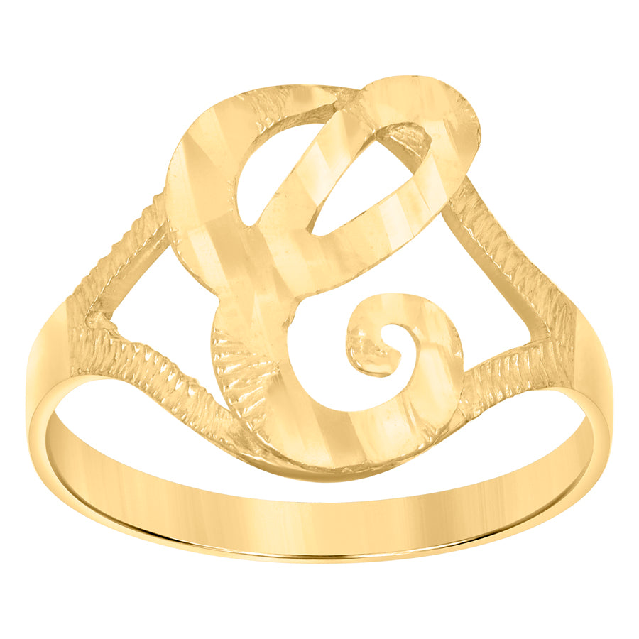 10Kt Initial Ring