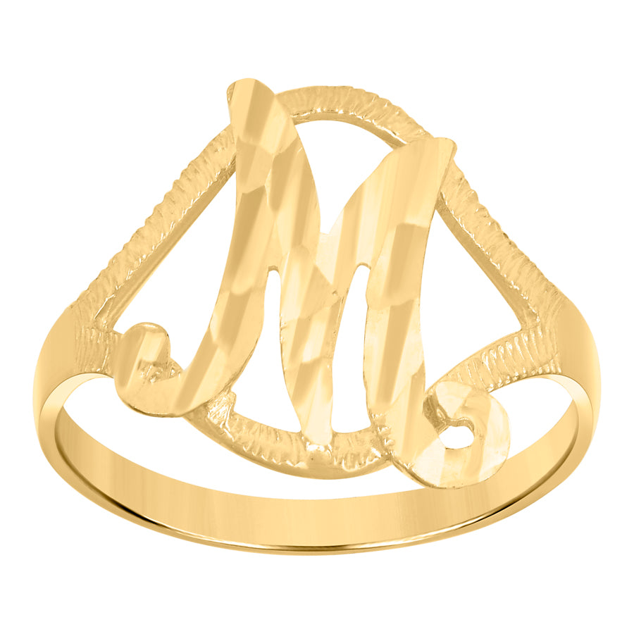 10Kt Initial Ring
