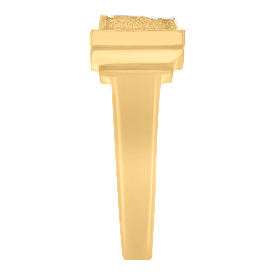 10Kt Gold Initial Letter Ring "I"