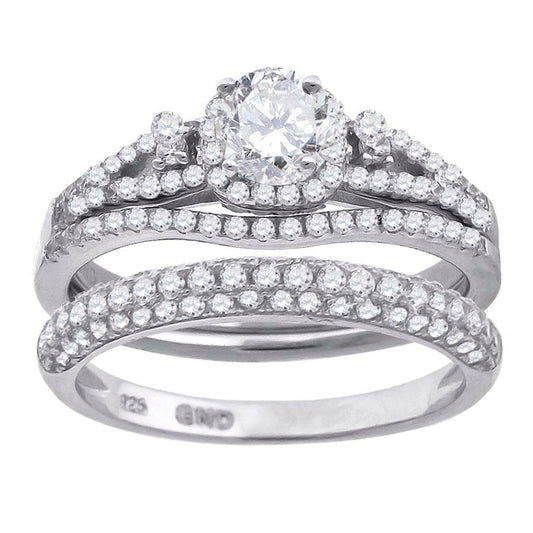 925 Trio Cz Ring