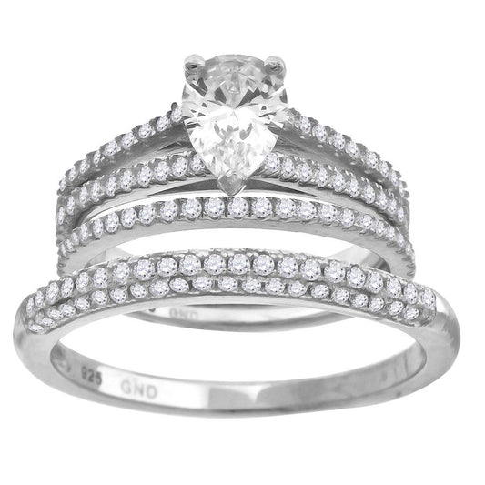 925 Trio Cz Ring