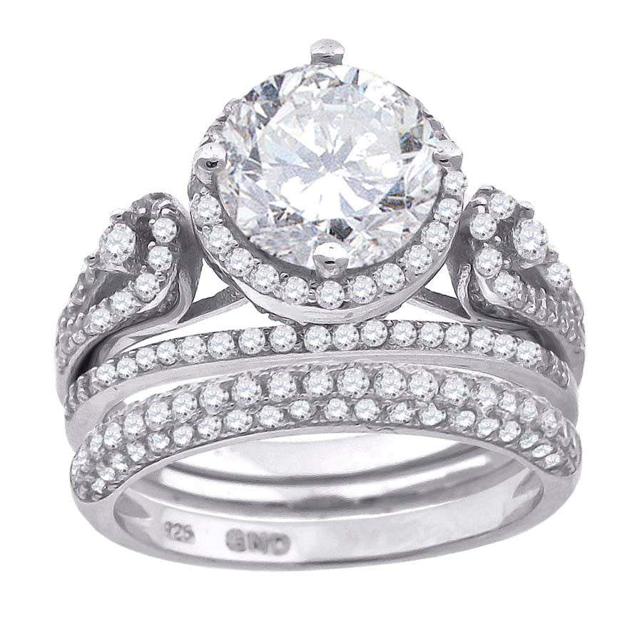925 Trio Cz Ring