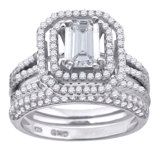 925 Trio Cz Ring