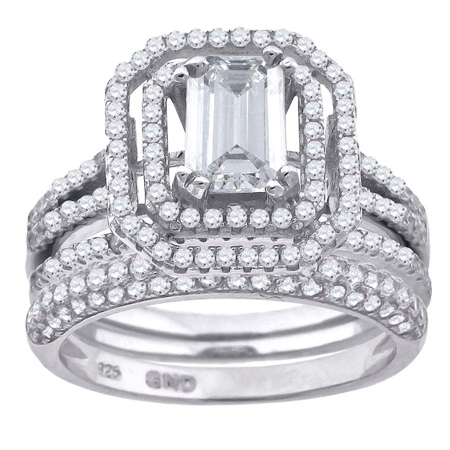 925 Trio Cz Ring