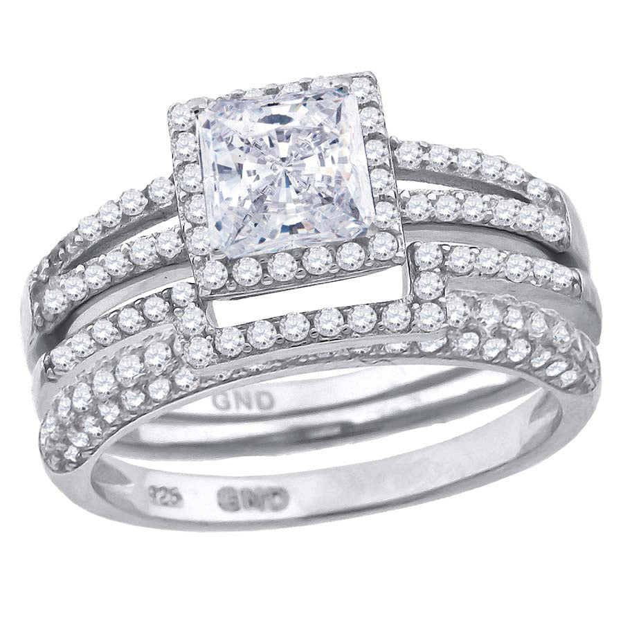 925 Trio Cz Ring