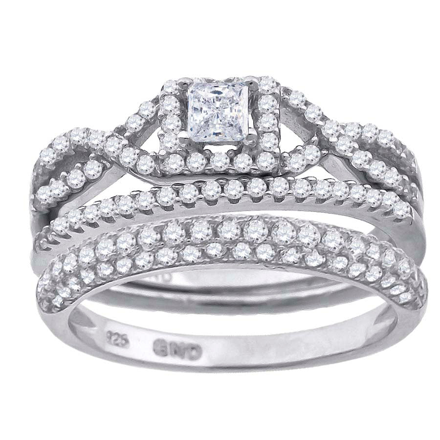 925 Trio Cz Ring