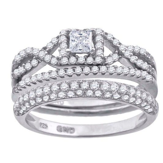 925 Trio Cz Ring