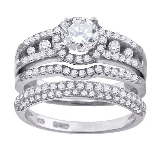 925 Trio Cz Ring