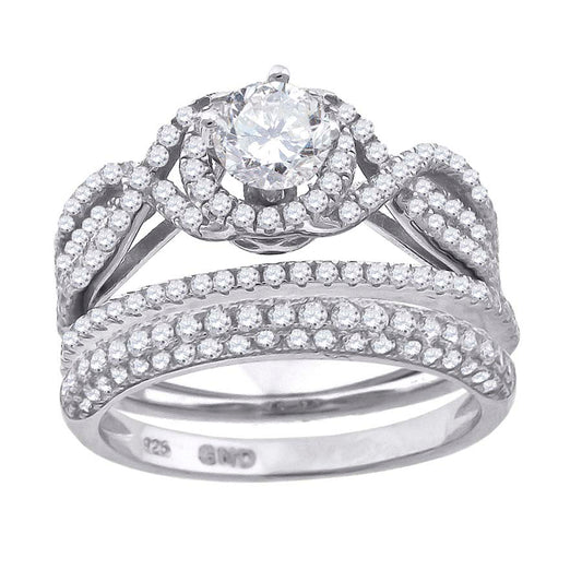 925 Trio Cz Ring