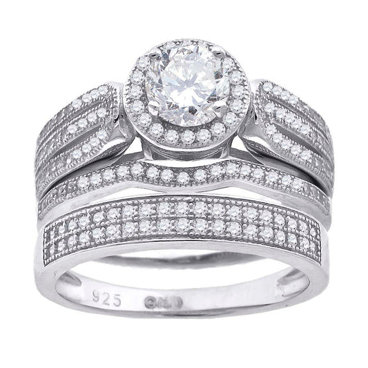 925 Trio Cz Ring