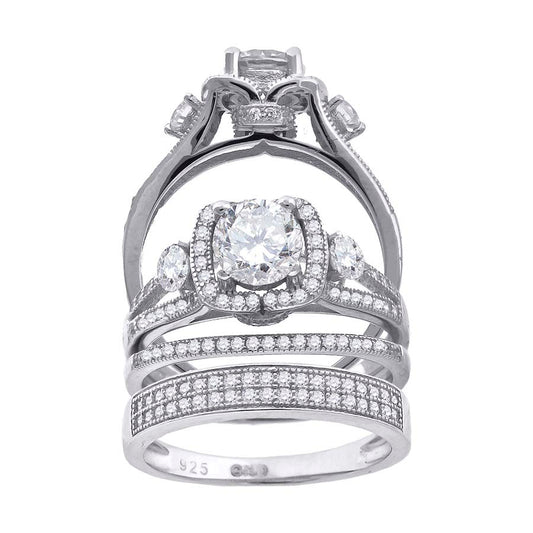 925 Trio Cz Ring