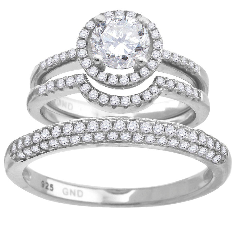 925 Trio Cz Ring