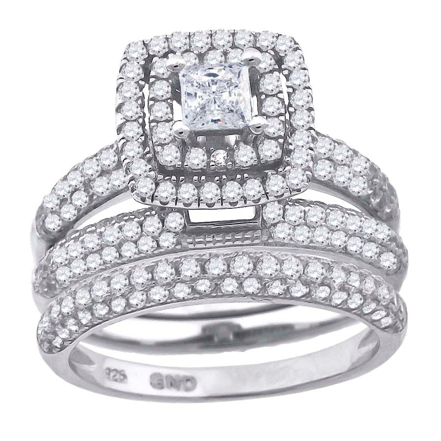 925 Trio Cz Ring
