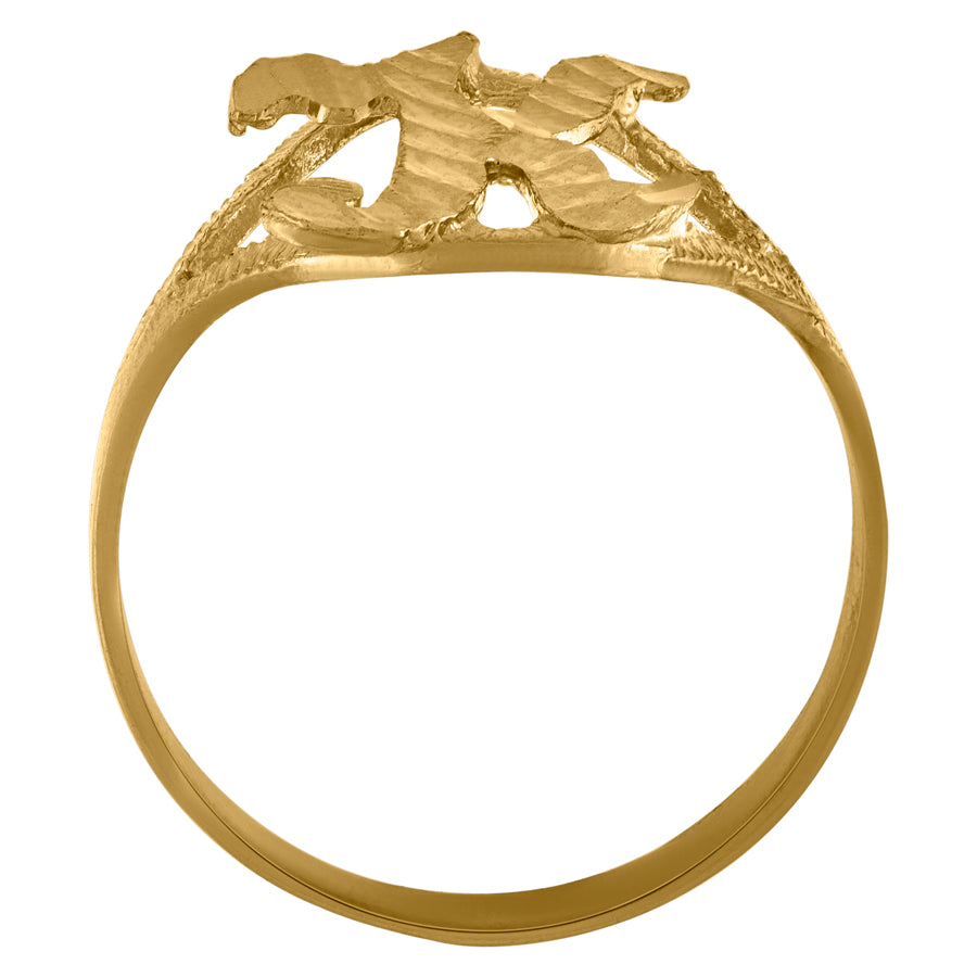10Kt Initial Ring