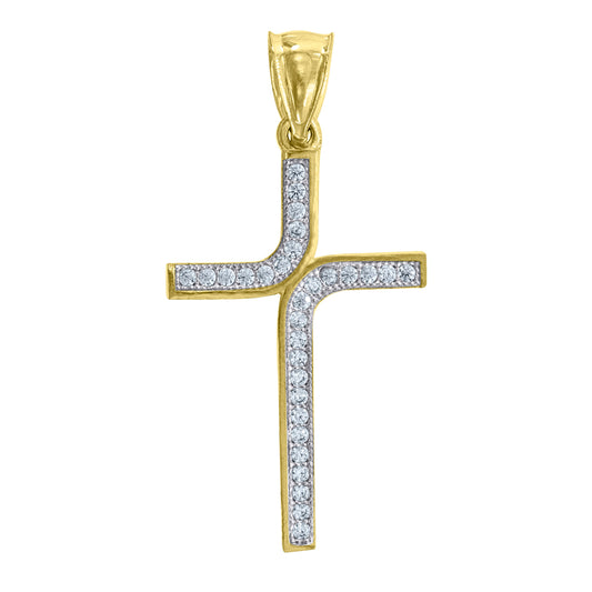10Kt Gold Cz Pendant