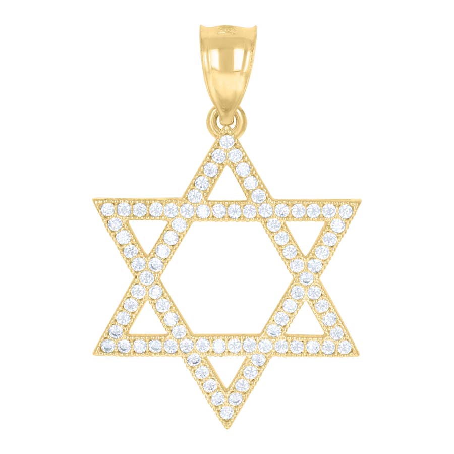 10Kt Gold Cz Pendant