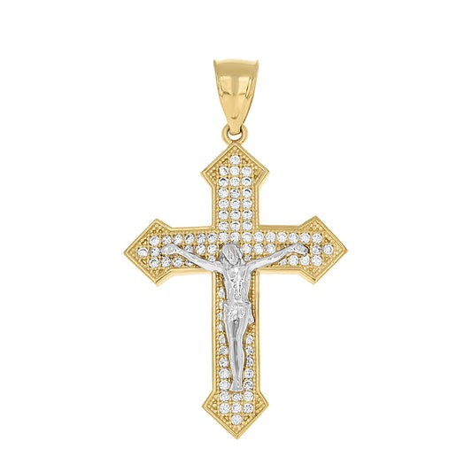 10Kt Gold Cz Pendant