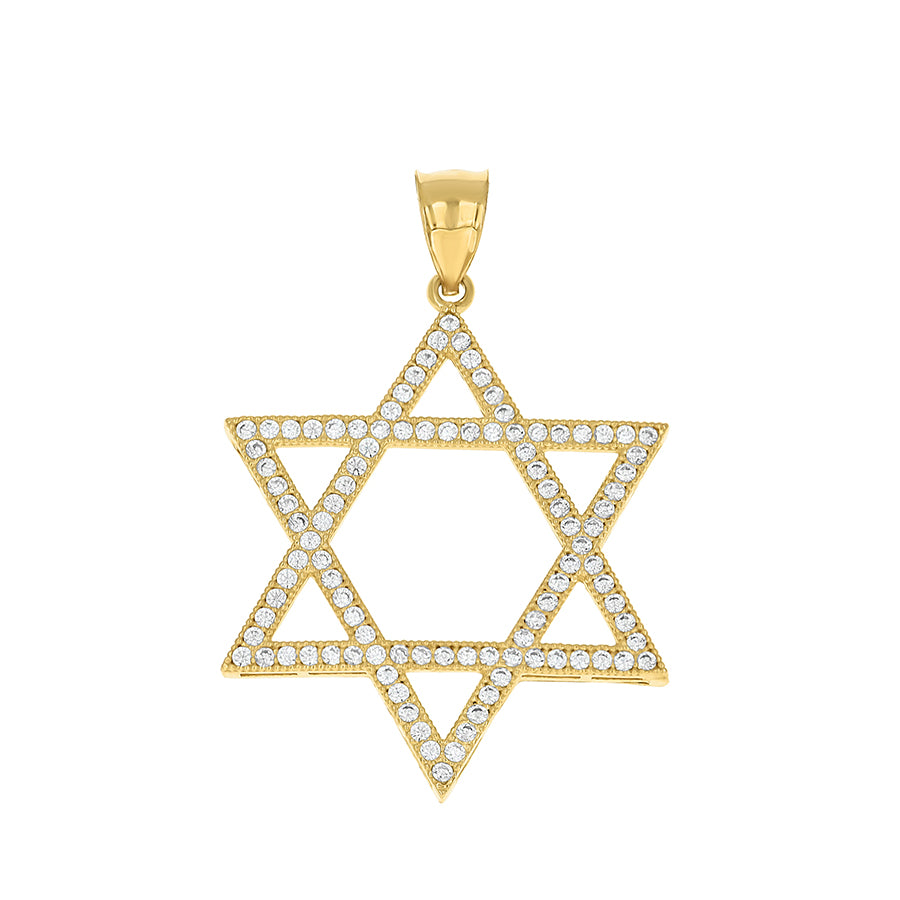 10Kt Gold Cz Pendant