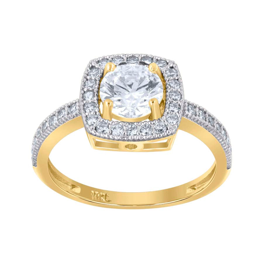 10Kt Cz Gold Ring