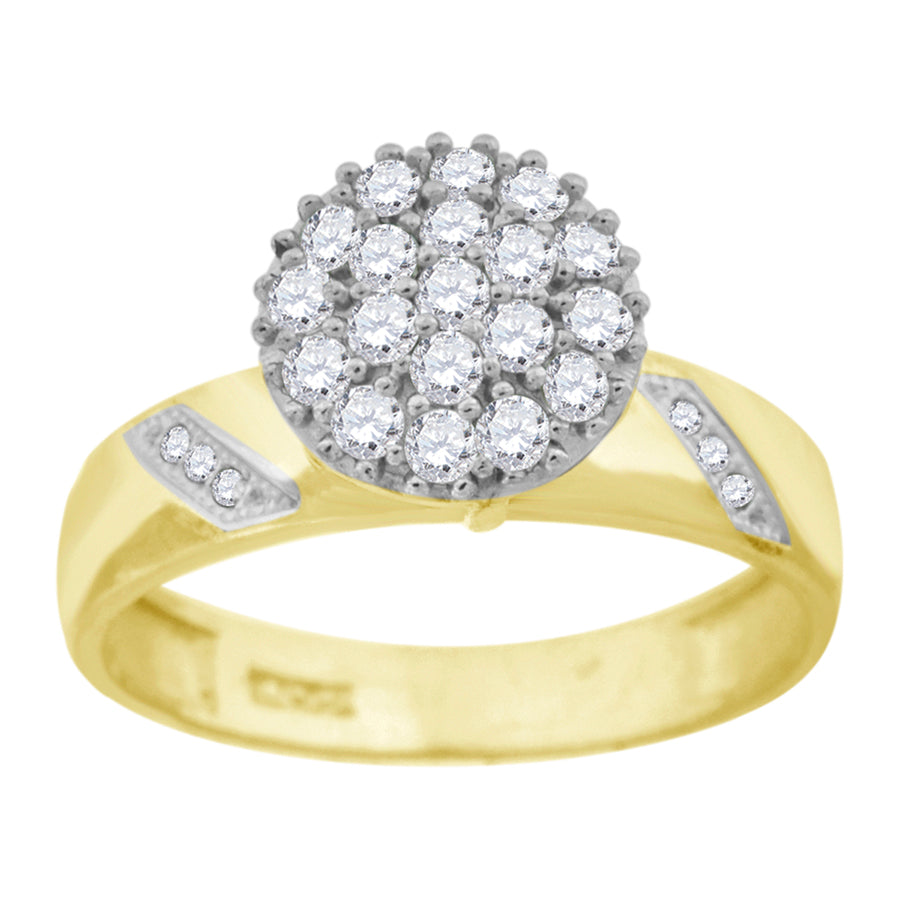 10Kt Gold Cz Ring