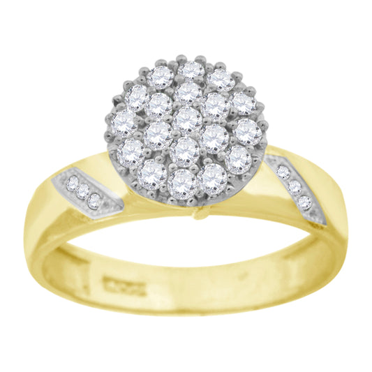 10Kt Gold Cz Ring