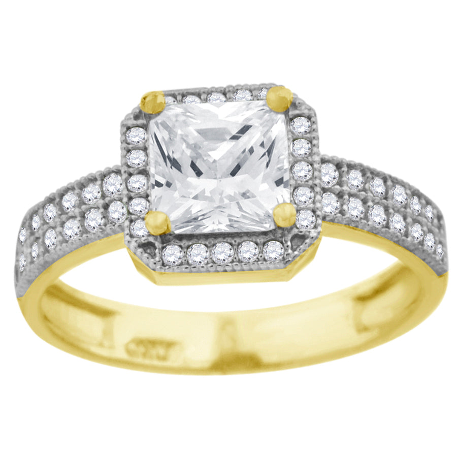 10Kt Cz Gold Ring