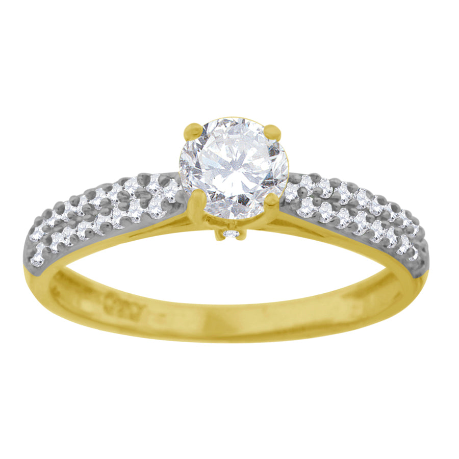 10Kt Cz Gold Ring