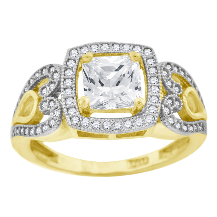 10Kt Cz Gold Ring