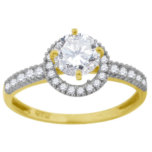 10Kt Gold Cz Ring
