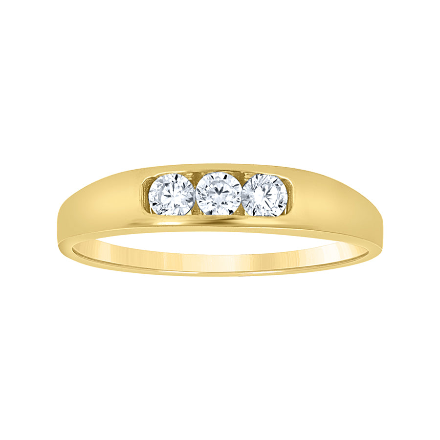 10Kt Gold Cz Baby Ring