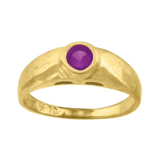 10Kt Gold Cz Baby Ring