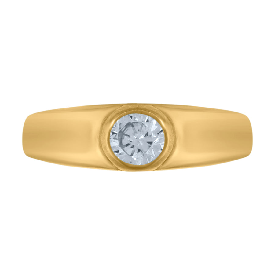 10Kt Gold Cz Baby Ring