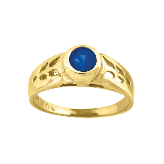 10Kt Gold Cz Baby Ring