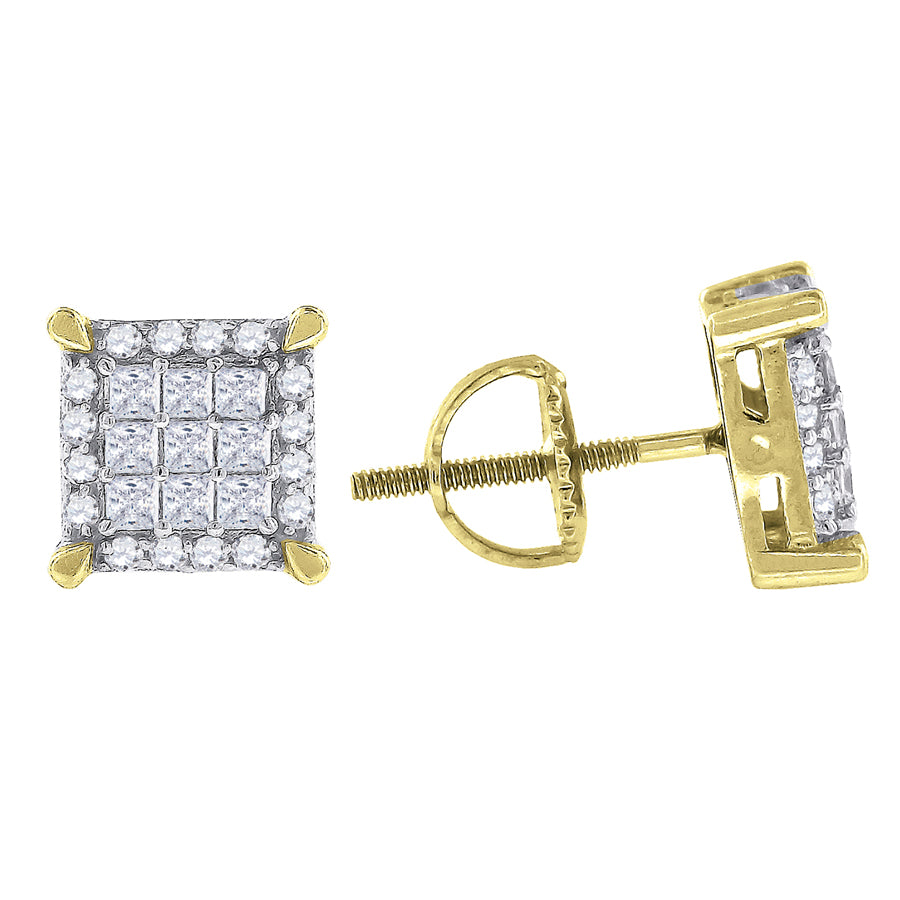 925-Cz Invisible Earring