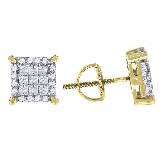 925-Cz Invisible Earring